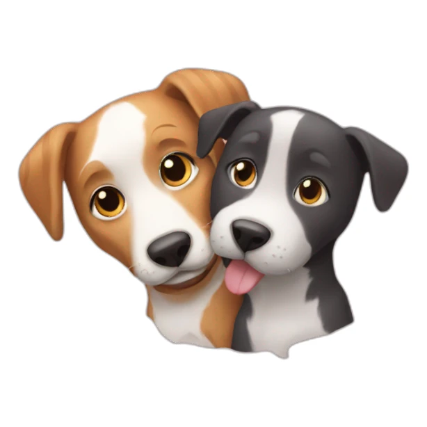 cat and dog best friends sticker