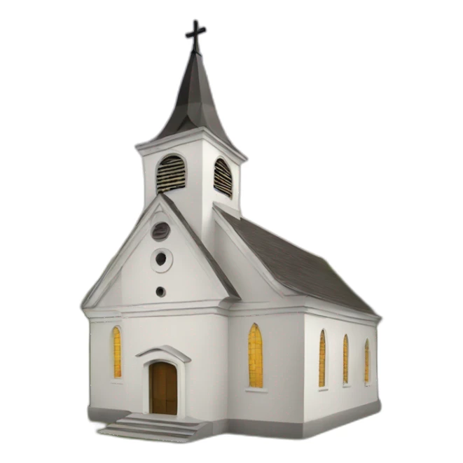 Church with bell sticker