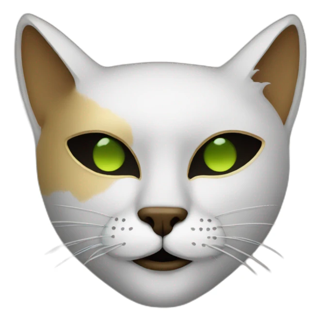 the mask with a cat sticker