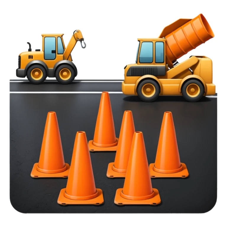 Road Work Construction sticker