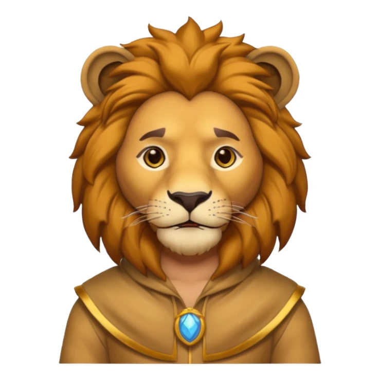 man in lion  costume  sticker