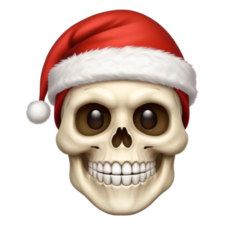 Skull ,MERRY CHRISTMAS sticker