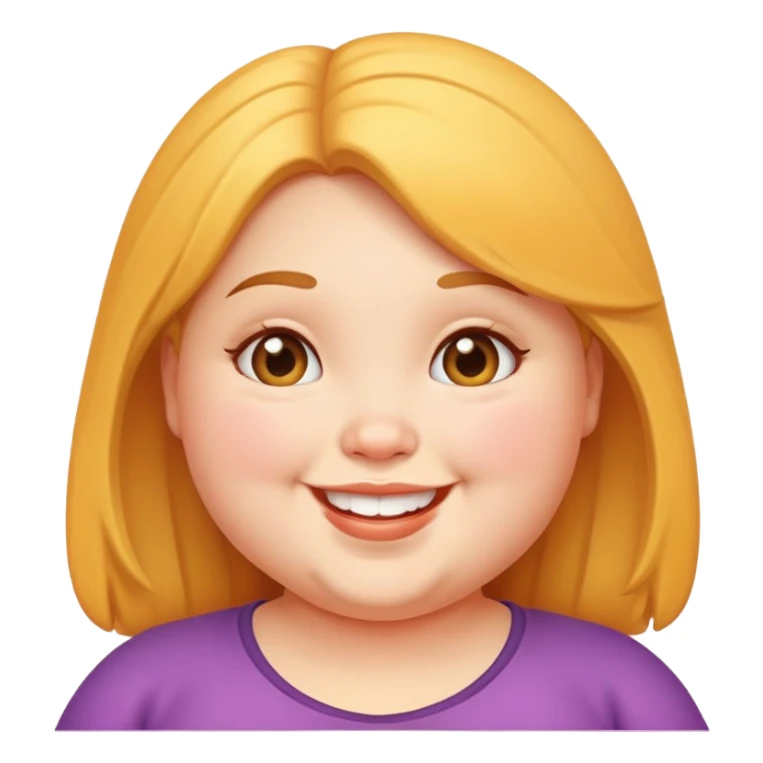 Fat chubby girl sticker