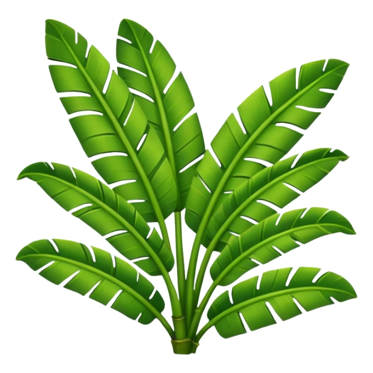 banana leaves sticker