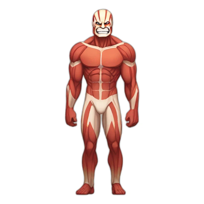 Colossal titan in gay pride sticker