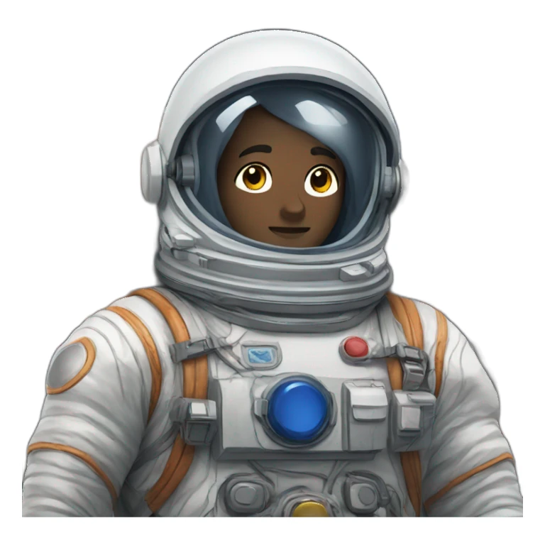 astronaut anime man sticker
