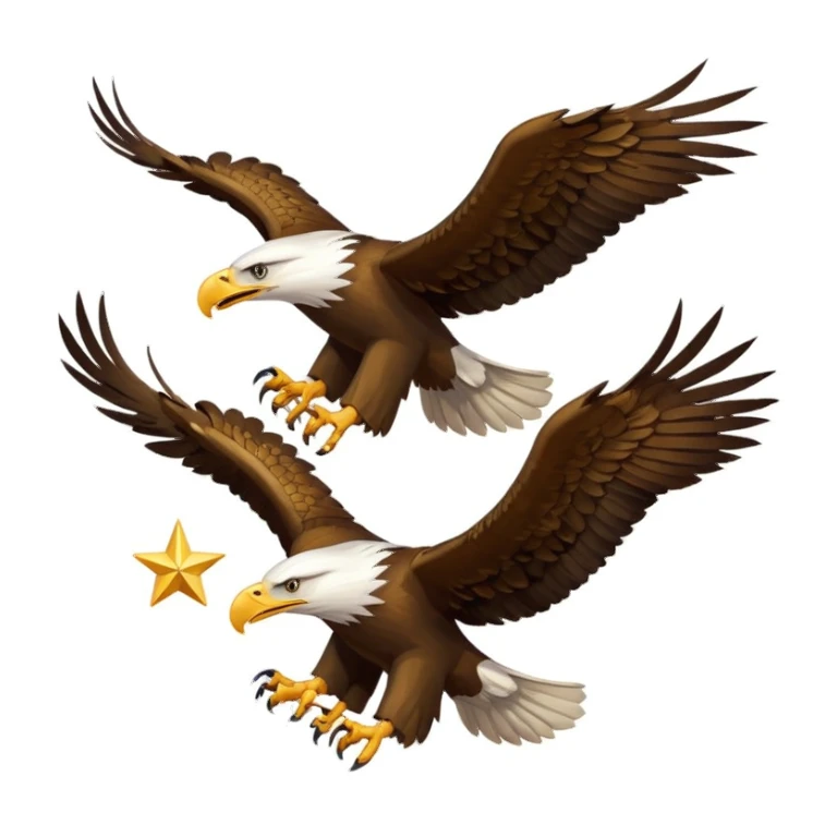 Eagles With Star sticker