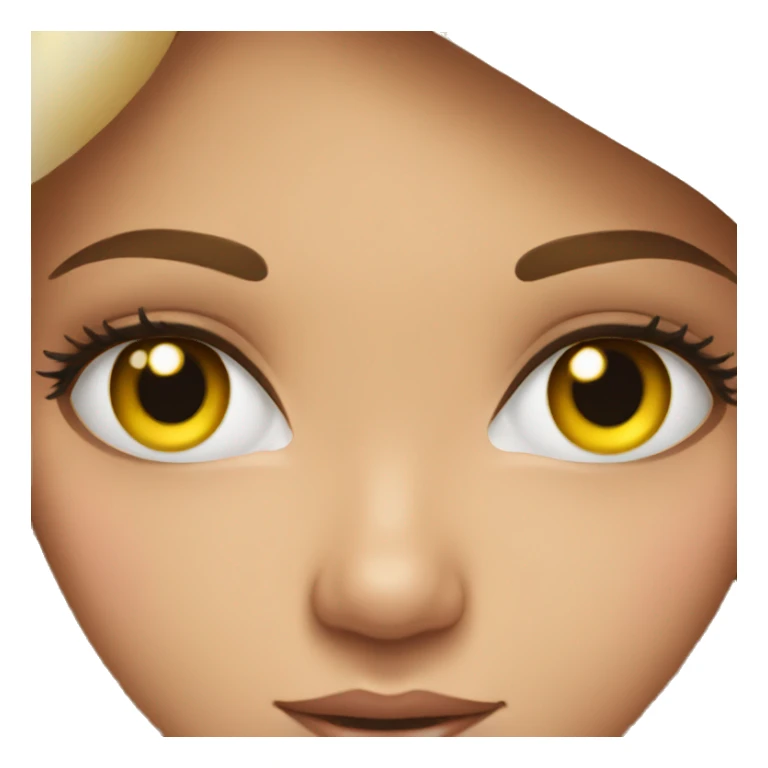 Girl doing her eyelashes  sticker