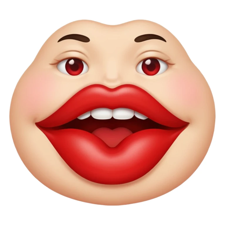 sexy lip bite sticker