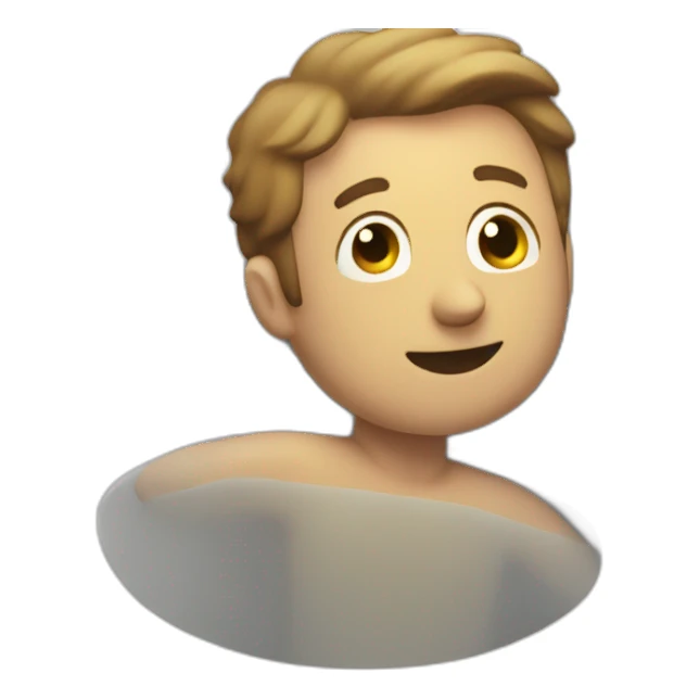 guy hugging toilet sticker