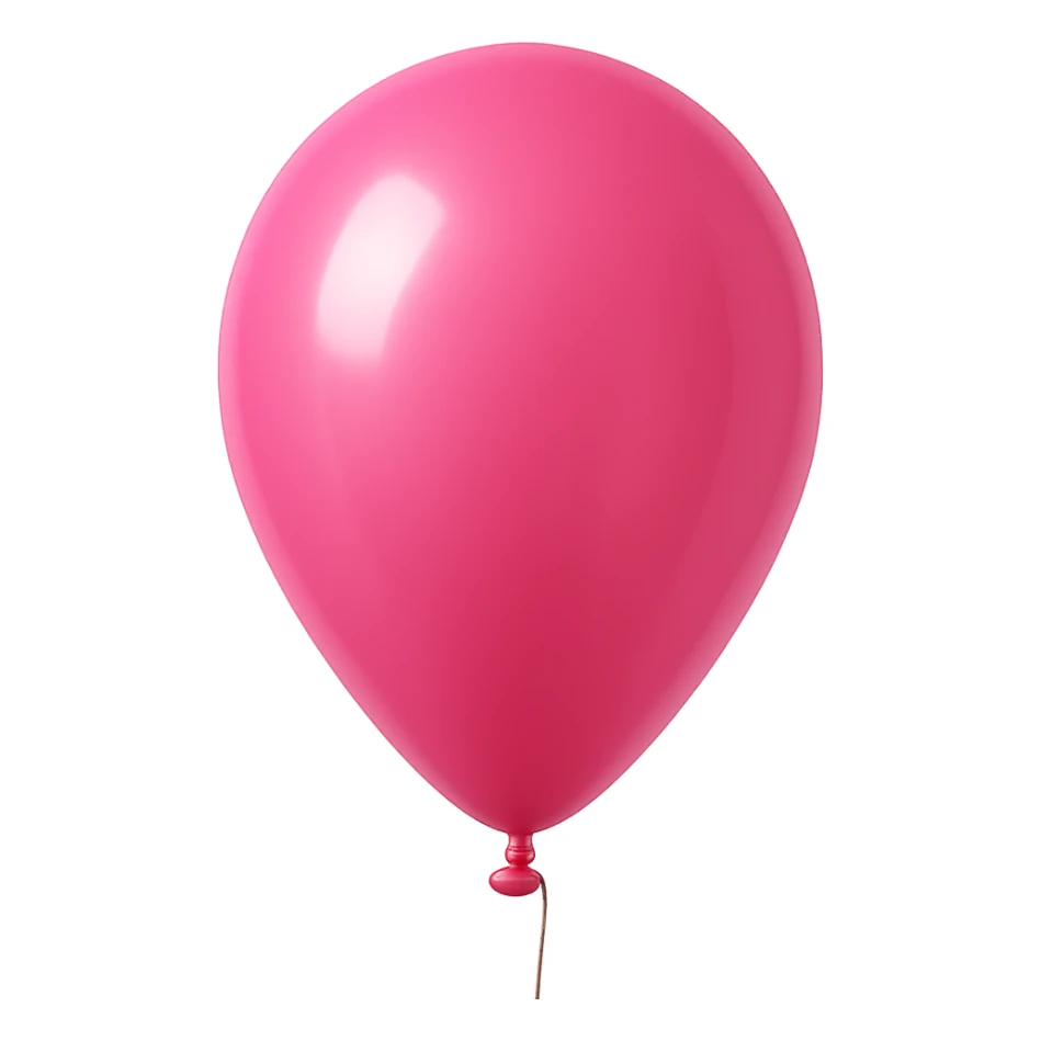 pink balloon, no background sticker