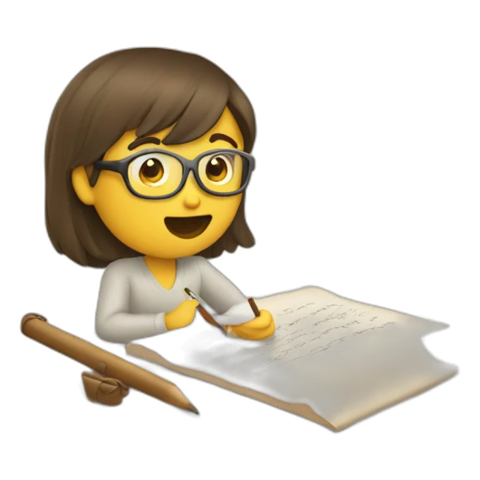 Story writing sticker