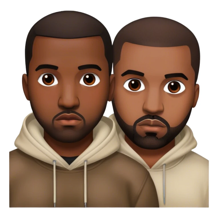 Drake and Kanye west sticker