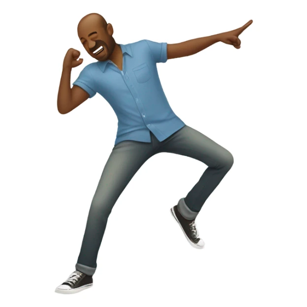 Chill guy dabbing sticker