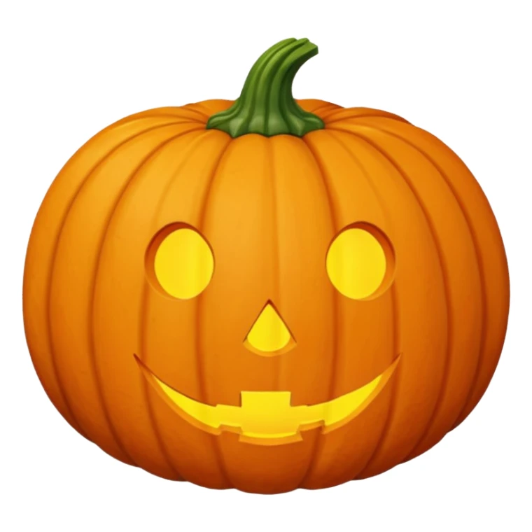 average orange pumpkin, no face, just the vegetable sticker