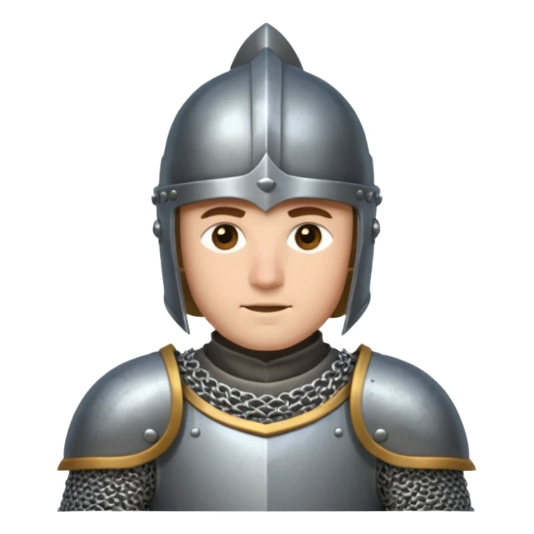 medieval knight sticker