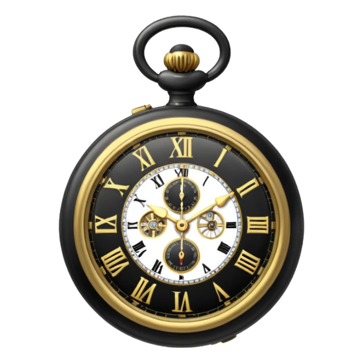 a black Pocket Watch only sticker