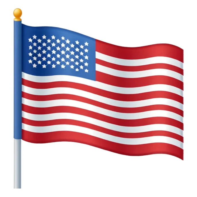Red white and blue banner sticker