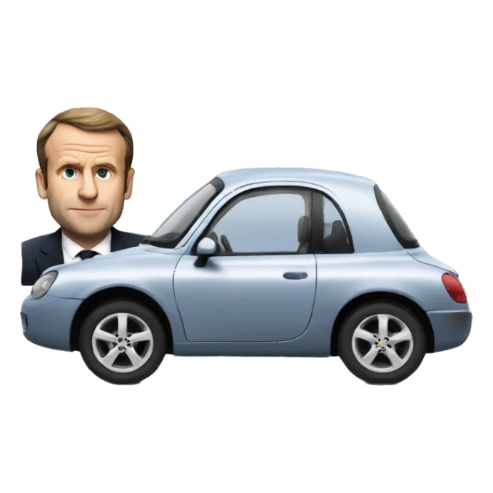 Cars and macron sticker