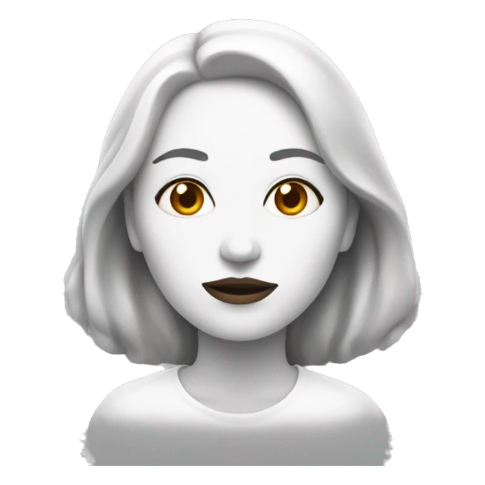 Mujer blanca fumando sticker