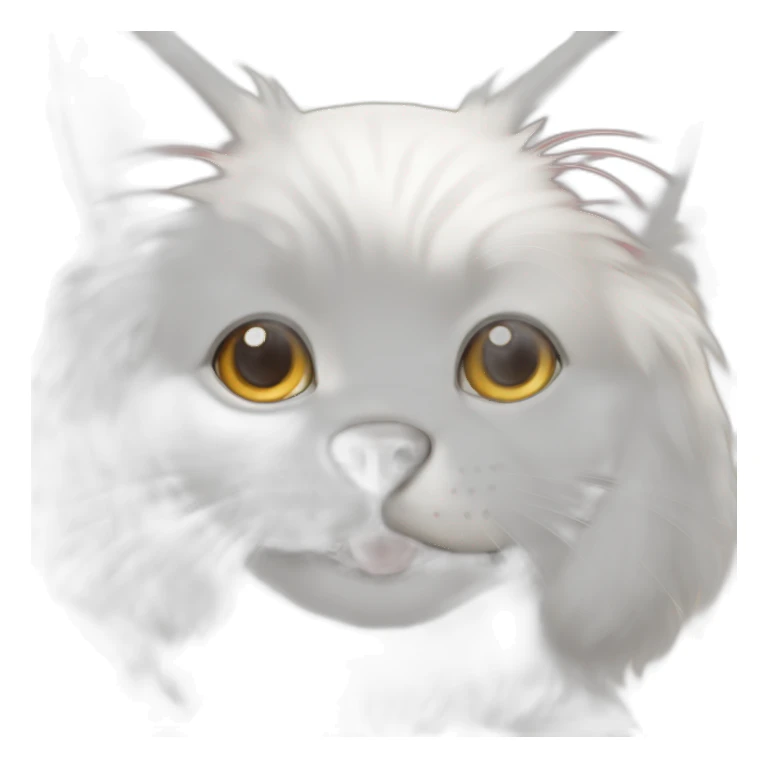 cat face on a dog sticker