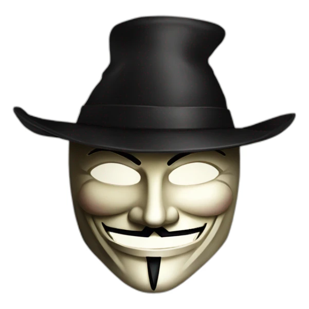guy fawkes mask sticker