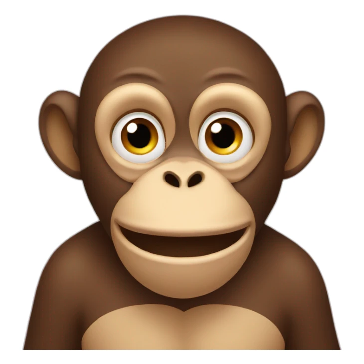 monkey covering mouth sticker