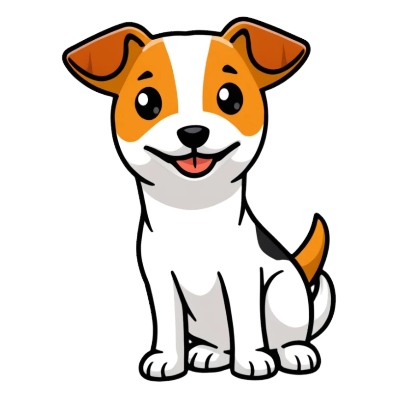 Jack Russell Terrier dog sticker