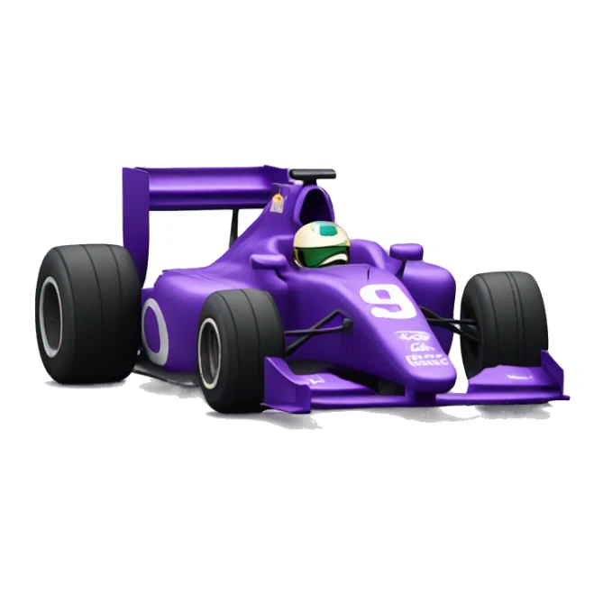 Purple Formula 1 car sticker