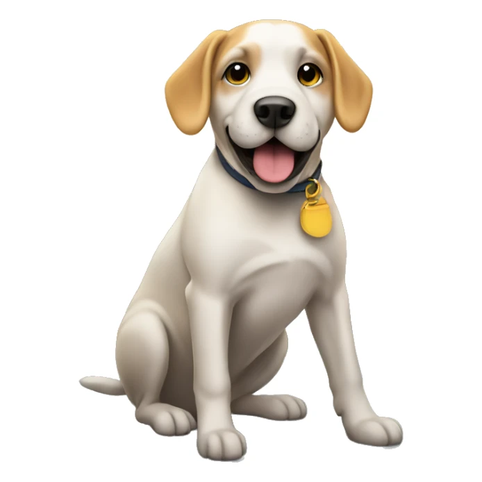 Dog on a cruise ship sticker