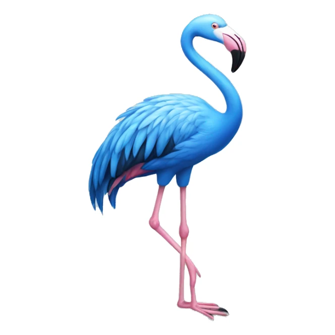 Blue Flamingo sticker