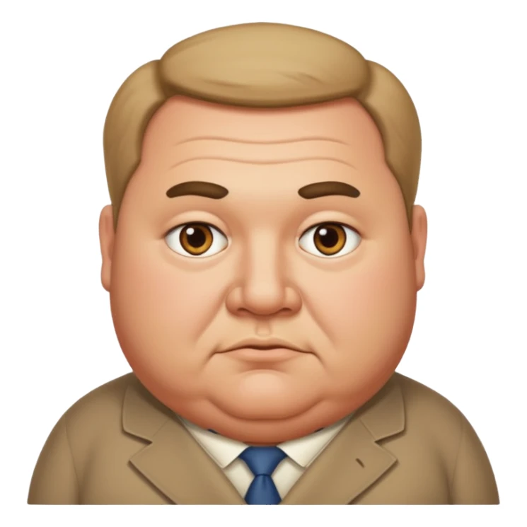 Fat uncle and small eye  sticker