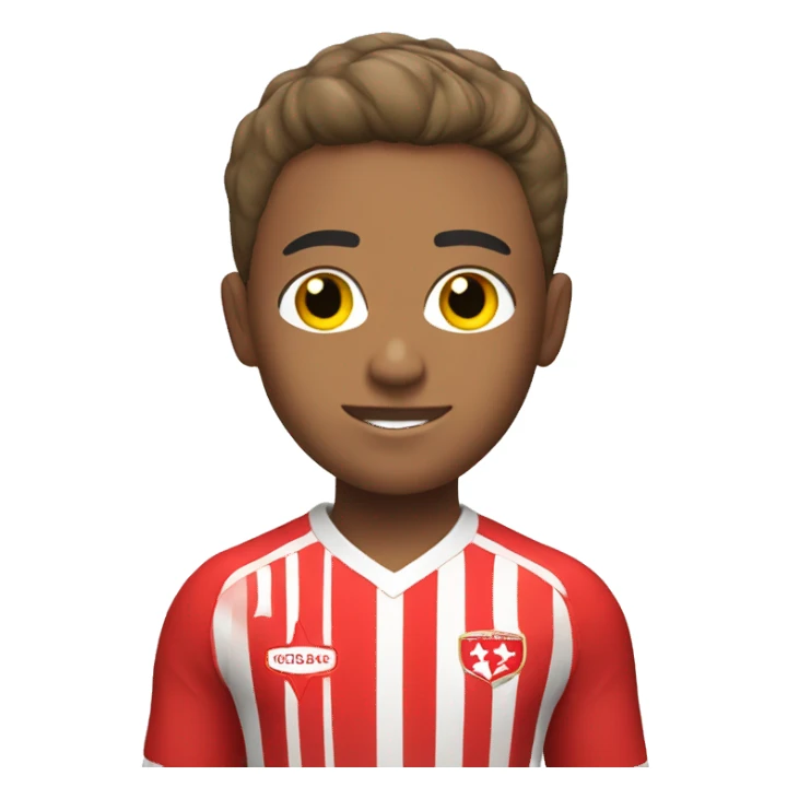 Boy wearing Red Star Belgrade kit sticker