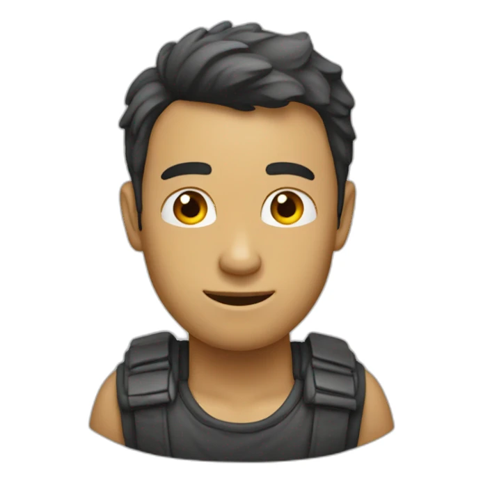 homme qui rigole fort sticker