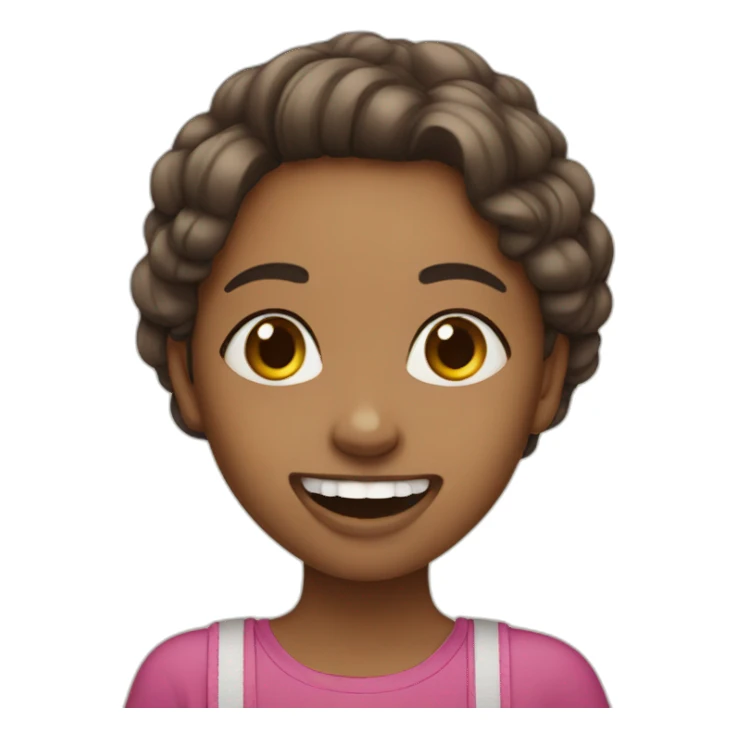 sweet girl with  braces sticker