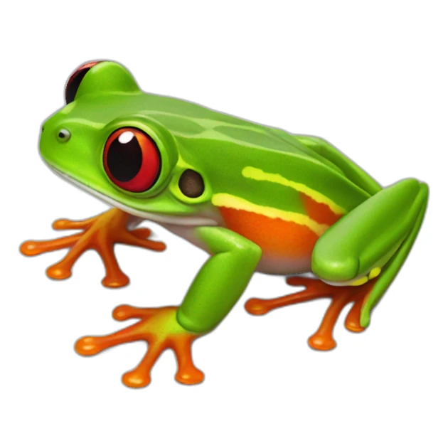 red eyed tree frog sticker
