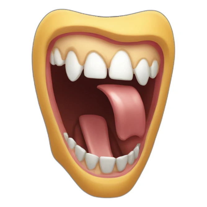 travis scott screaming teeth grill sticker