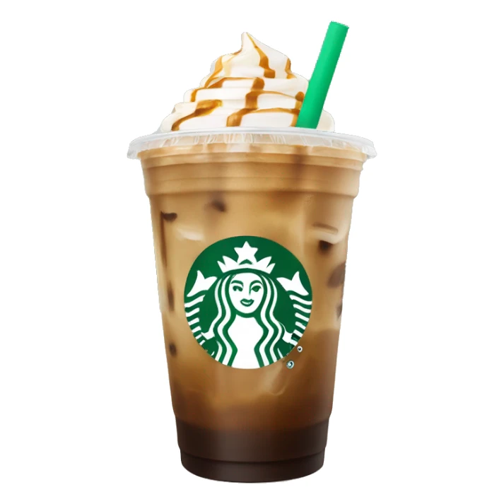 starbucks vanilla iced coffee with no whip sticker