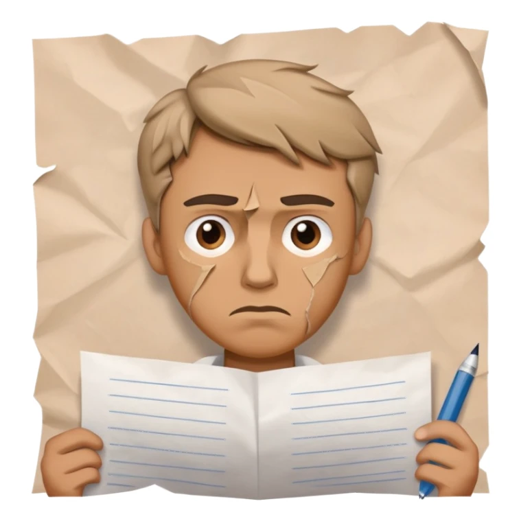 A man hardly stamping a perfect score test sticker