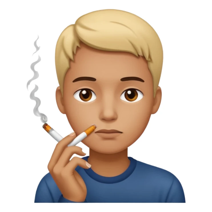 Sigara içen ifade sticker