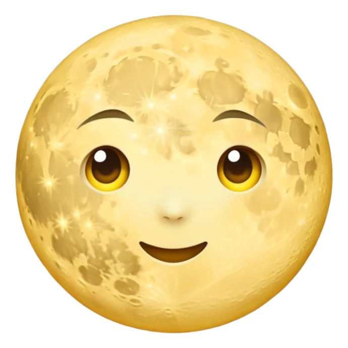 moon on the sky background sticker