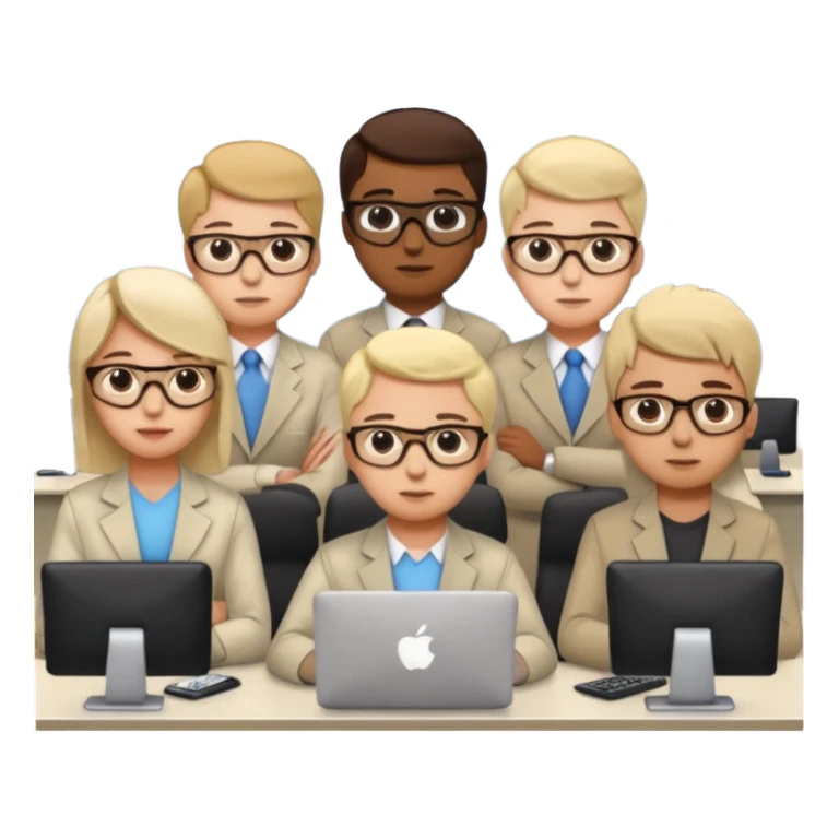 office room of programmers sticker