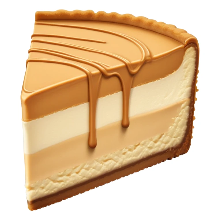Peanut butter cheesecake slice sticker
