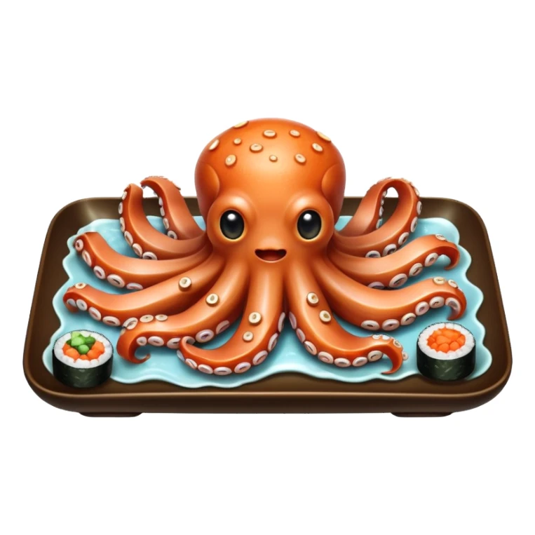 Octopus sushi sticker