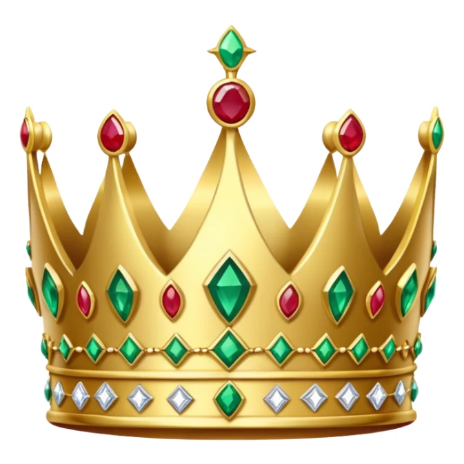 Crown with jewels sticker
