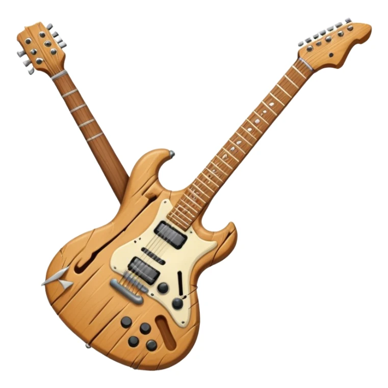 broken electric giutat sticker