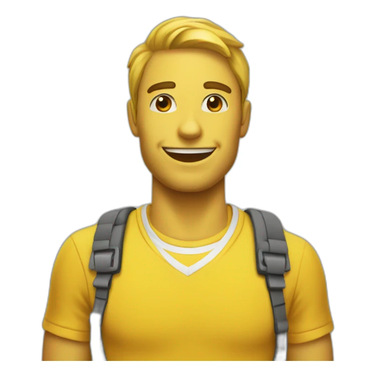 Emoji amarillo silbando sticker