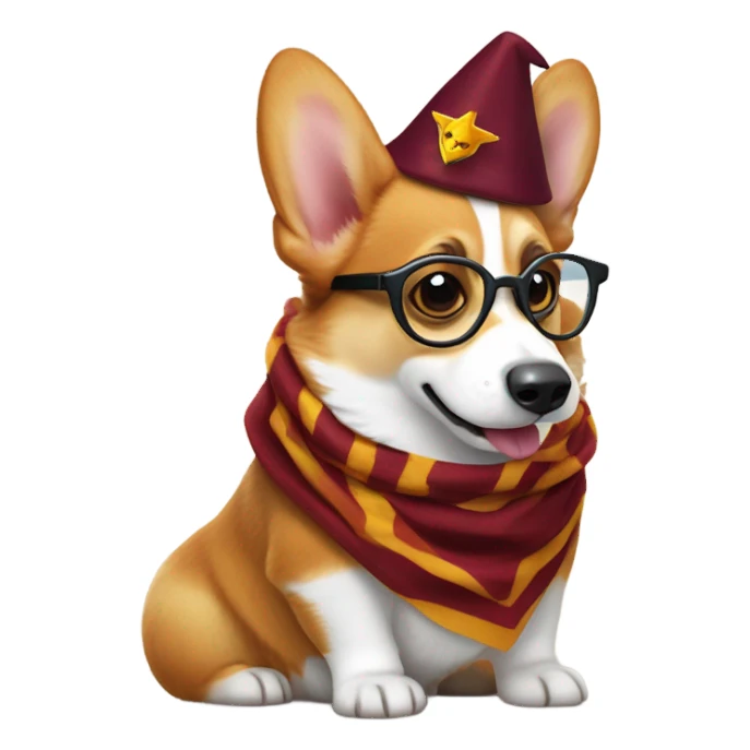 Corgi Harry Potter sticker