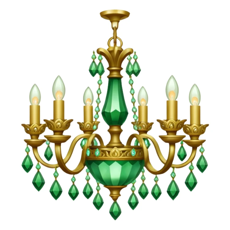 chandelier green sticker