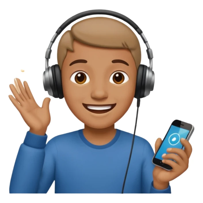 Escuchar música sticker